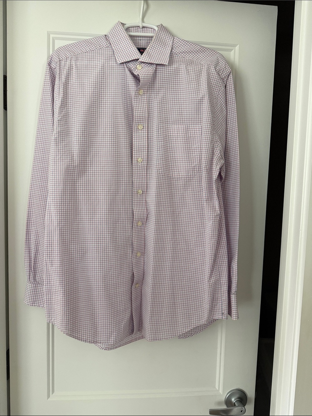Vineyard Vines Lavender Micro-Check Dress Shirt